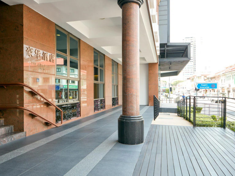 View of the Classique Hotel Singapore side building, a convenient access point for guests. Login to your reservation here.